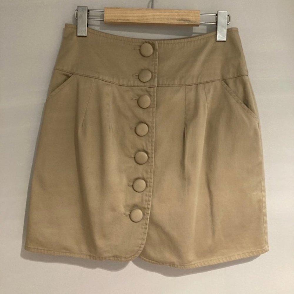 2/$35 Voyou beige cotton skirt